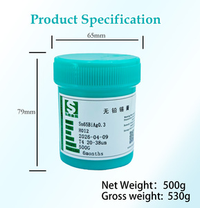 ฮงเชง Sn65BiAg0.3 น้ำยาบัดกรีแบบไม่ต้องล้าง  ความเสียหายต่ำ อุณหภูมิต่ำ สำหรับงานพลังงานใหม่ แผงวงจรพิมพ์ยานยนต์  ดีบุก เงิน ปราศจากสารตะกั่ว - Product Image 6