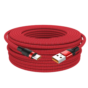 Câble USB Type-C tressé en nylon/PVC avec charge rapide 3A pour iPhone, montre intelligente, écouteurs - Compatible avec les appareils <span class=keywords><strong>IOS</strong></span> et Android - Product Image 1