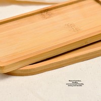 Sous-verre isolant en bois de bambou naturel, style cloisonné, peint à la main, style chinois, tapis de table carré, plateau à thé en bambou fait main