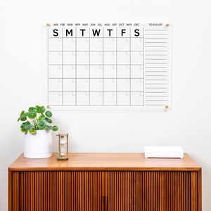 Offre Spéciale : Calendrier personnalisé en acrylique pour bureau et mur avec service professionnel pour les planificateurs mensuels et hebdomadaires - Product Image 1