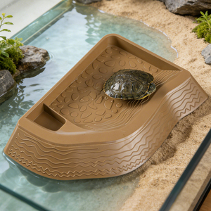 Bac de bain en forme de L épaissi et durable pour tortues – Bassin de bain courant pour tortues rouleaux-oreilles et tortues d'eau de Chine - Product Image 2