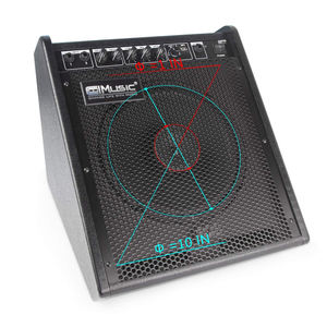 Amplificateur de basson Coolmusic 100 watts DM100 avec égaliseur 3 bandes et entrée USB pour clavier et haut-parleur - Product Image 4