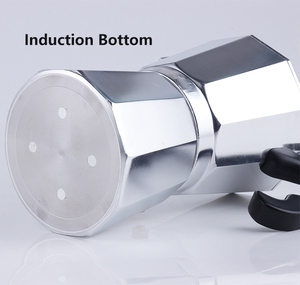 Cổ điển nhôm Moka cà phê nồi cảm ứng 6cup, Stovetop Espresso cà phê maker, ý nhôm Moka nồi với cảm ứng mềm mại xử lý - Product Image 2