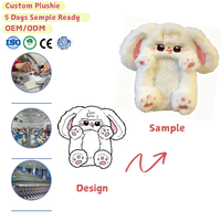 Porte-cartes personnalisé en peluche lapin, Jouets tendance, Peluches en gros, Sacs à main en peluche, Mini jouets en peluche, Breloques en peluche