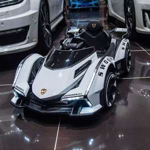 Coche eléctrico Lanbo para niños, vehículos para niños, motor doble de 12V, juguetes eléctricos LED de Doble accionamiento, parachoques de coche para niños pequeños - Product Image 4