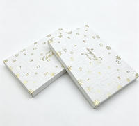 Boîtes cadeaux personnalisées pour calendrier de l'avent de Noël de 24 jours, boîtes surprises laminées mat avec motif flocon de neige en feuille d'or