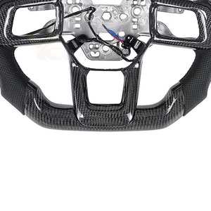 Volante de Fibra de Carbono Forjado con Detalles Rojos para Ford Mustang GT500 <span class=keywords><strong>Shelby</strong></span> 2023 2024 2025, Accesorio Interior de Cuero - Product Image 5