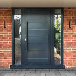 <span class=keywords><strong>Porte</strong></span> rotative - <span class=keywords><strong>Porte</strong></span> <span class=keywords><strong>d</strong></span>'<span class=keywords><strong>entrée</strong></span> moderne en fer forgé avec fenêtre latérale fixe, ouverture coulissante, design minimaliste et finition mate <span class=keywords><strong>Hormann</strong></span> - Product Image 4