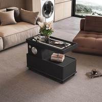 Table basse mobile intelligente en pierre, meuble d'appoint de canapé, meuble de salon moderne simple et luxueux, meuble de balcon, table de chevet