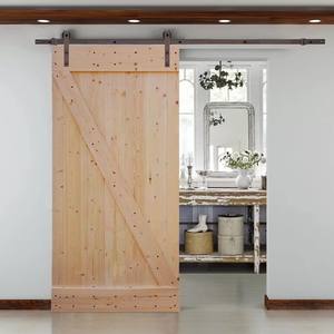 Prima <span class=keywords><strong>carta</strong></span> singola <span class=keywords><strong>adesiva</strong></span> in legno di alta qualità Hardware insonorizzato interno doppio solido porta scorrevole in legno - Product Image 5