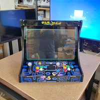 Console de jeu rétro nostalgique en bois et plastique pour la maison, borne d'arcade commerciale à monnayeur tout-en-un avec écran LCD