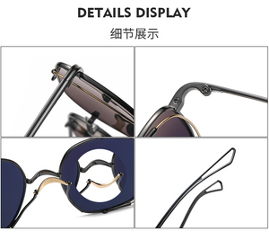 Lunettes <span class=keywords><strong>De</strong></span> soleil polarisées à monture épaisse pour hommes et femmes, carrées, vintage, nouvelle collection CS-DTX124, 2023 - Product Image 6