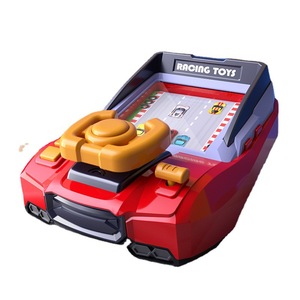 Machine de jeux de voiture de course électrique avec éclairage et musique Simulation jouet en plastique pour enfants jeu de conduite au volant pour bébé - Product Image 1