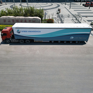 Semi-<span class=keywords><strong>remorque</strong></span> à bâche haute capacité 16,3 m, 5 essieux, 120 m³, suspension pneumatique, logo personnalisable, essieu relevable – Vente chaude - Product Image 2