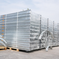 Hdmann Certifié DNV, chemin de câbles perforé en alliage d'aluminium de 300 mm résistant à la corrosion pour le câblage des tours d'enceintes éoliennes offshore