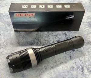 Rechargeable with LED Flashlight Strong Light Mini Torch VIP ERTEK 8810 LED Tactical Flashlight with Switch for Outdoor Use