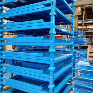 Mracking <span class=keywords><strong>Metal</strong></span> plegable resistente a la corrosión bastidores para neumáticos Almacén de almacenamiento ajustable bastidores apilables - Product Image 5