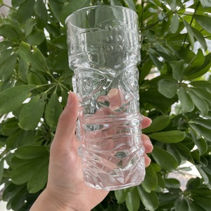 Style Tiki créatif 15oz cristal sans plomb motif maya verre à bière jus d'eau tasse en verre verres Tiki - Product Image 6