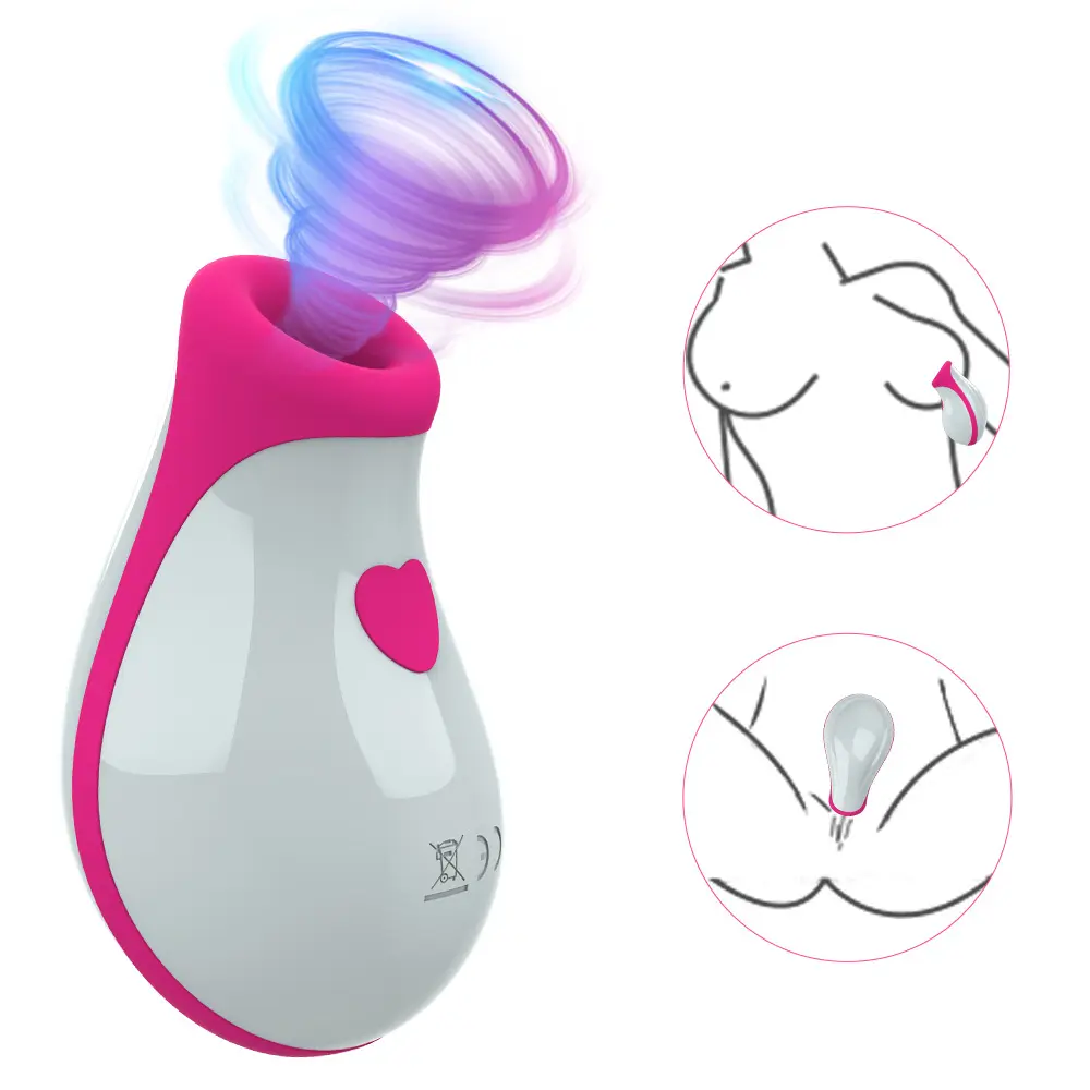 Delove 8 Geschwindigkeits-Saugmodi wasserdichter Vibrator wiederaufladbarer Mini-Klitoris-Stimulator Sexspielzeug für Erwachsene für Damen