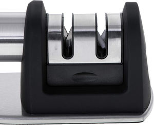 Aiguiseur de couteaux manuel écologique multi-grains à 3 étapes, construction en acier inoxydable, lames remplaçables, pour tous les couteaux - Product Image 2