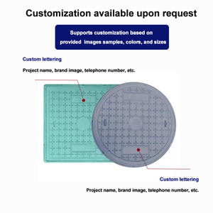 Tapa <span class=keywords><strong>de</strong></span> Alcantarilla Compuesta Jin Zhisheng 600 x 600 mm A15, Estándar EN124, Tamaño <span class=keywords><strong>y</strong></span> Color Personalizables para Sistemas <span class=keywords><strong>de</strong></span> Drenaje - Product Image 5