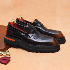 Botas de Cuero Genuino para Hombre, Diseño Clásico, Otoño-Invierno 2025, Cómodas, Impermeables, Antideslizantes, con Punta Reforzada - Product Image 2