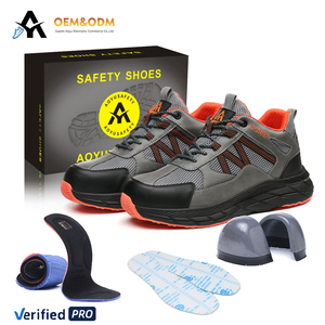 Giày bảo hộ mùa đông nhẹ, thoáng khí, kiểu dáng thấp, đế thép, chất liệu vải bố, lót lông, dành cho nam nữ, sản xuất năm 2025. - Product Image 1