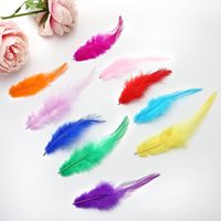 10-15cm 4-6 Zoll Gefärbte Hahnenfedern für Fliegenbinden, Streamer-Material, Salzwasser-Knochenfisch-Fliegen