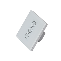 Larkkey Smart Tuya WiFi Ventilateur de plafond Interrupteur intelligent Interrupteur tactile Contrôle par application pour la maison intelligente Commande vocale avec Alexa pour le ventilateur