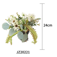 Vente chaude Automne-Couleur Artificielle Bambou En Pot Chrysanthème Mixte Mini Maison Vase Plantes Décoratives pour la Fête Des Mères Pâques