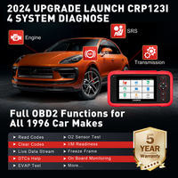 Launch X431 CRP129I V2.0 OBD2 Lector de código Herramienta de escaneo de coche multisistema con 12 servicios calientes Garantía de 1 año