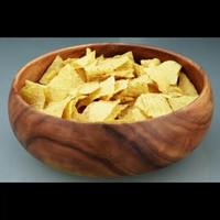 Bol à salade en bois d'acacia personnalisé de haute qualité, ensemble de bols en bois massif pour les fêtes
