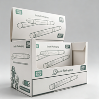 Emballages personnalisés en Mylar, enveloppes en feuilles naturelles, enveloppes pour cigares, sachets d'emballage et boîtes de présentation