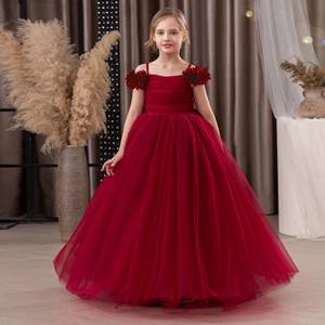Robe de soirée HP pour enfants, modèle princesse violette, pour récital de piano, défilé, anniversaire, bal de promo, performance scénique, fête, costume - Product Image 3