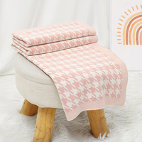 100% coton motif à pois tricot bébé berceau poussette Swaddle serviette jeter couverture quatre saisons utiliser