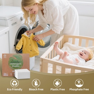 SANYUAN - Toallitas de Limpieza para el Hogar, Biodegradables, Tiras de Lavado Orgánicas, Tabletas de Detergente para Ropa - Product Image 6