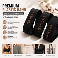 Bande élastique en maille Spandex/Nylon durable, couleur unie, confortable, résistante à l'abrasion, marque Aoya, pour sacs, délai de livraison d'échantillon de 7 jours