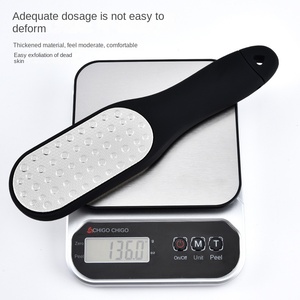 Hai mặt thép không gỉ chân rasp Pedicure Callus Remover nhựa mài cạo tấm bào da chết Callus tập tin - Product Image 2