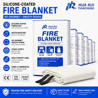 Couverture anti-feu en fibre de verre enduite de silicone, directement de l'usine, pour achat en gros