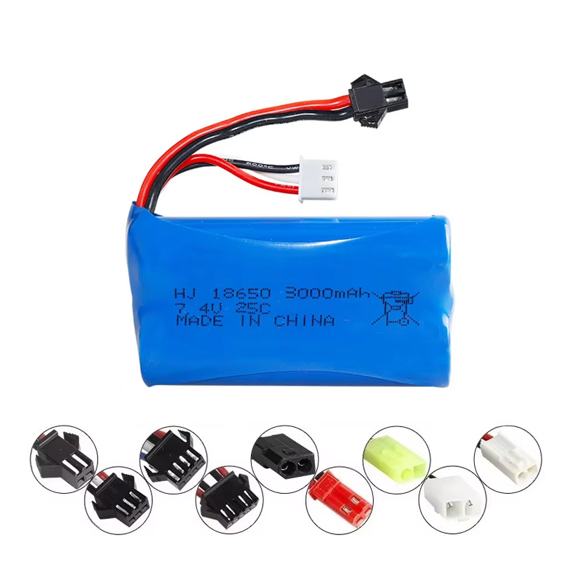 2S 7,4 V 3000mah lipo аккумулятор 18650 для Wltoys 144001 A959-B A969-B A979-B K929-B 12428 12423 10428 Q39 RC автозапчасти