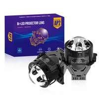 Phare à lentille de projecteur Bi-LED super lumineux LD01185 avec puces LED 3570, 90W, 3643Lux, 3 faisceaux laser pour phare LED de voiture 12V 24V