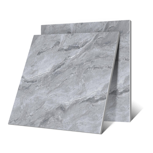 Carrelage de sol en porcelaine polie gris brillant pour la conception espagnole - Product Image 1