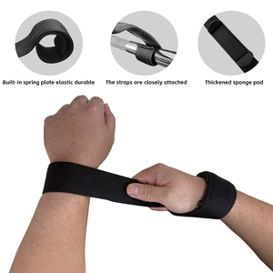 Muñequeras de Algodón con Logotipo Personalizado, Transpirables, Ajustables, para Gimnasio, Levantamiento de Pesas, Protección, Cinturón de Ejercicio, Enrollamiento Automático - Product Image 2