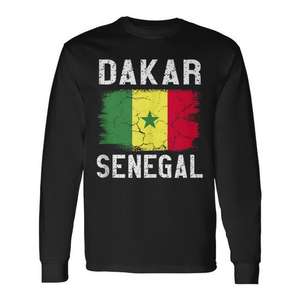 Camiseta Promocional Personalizada con el Logotipo de Dakar Senegal de Manga Larga - Product Image 1
