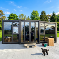 SKYLINE Maison conteneur extensible 20 pieds à prix abordable, design chinois, 2 chambres, maison prête à l'emploi, Australie, Granny Flat, maisonnette préfabriquée