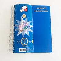 Échantillon gratuit de cahier à spirale pour l'école format A5 A4 avec logo personnalisé 6 sujets