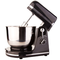 Robot pâtissier de haute qualité en acier inoxydable, design à tête inclinable, 300W, 6 vitesses, arrêt automatique, rotation planétaire, bol mélangeur de 3,5L