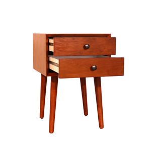 Nightstand With 2 <b>Drawers</b> <b>Small</b> Side Table With Storage Seadrifte - Product Image 5