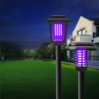 Lampe Solaire Anti-Moustiques Personnalisée IP54 Étanche Piège Électrique Extérieur pour Route, Parc à Thème, Jardin, Aménagement Paysager, Maison, Camping