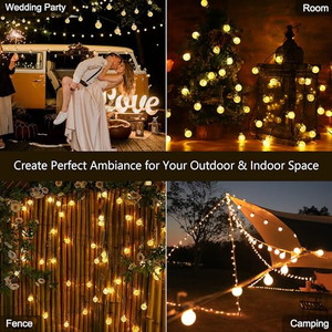 8-Mode Solar LED String <b>Lights</b> <b>for</b> Indoor and Outdoor Bubble <b>Light</b> Decorations <b>for</b> Parties and Holidays <b>for</b> Garden and <b>Patio</b> - Product Image 5